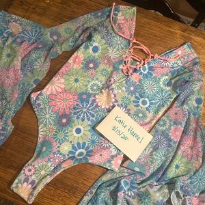 Freedom Ravewear “Retrobloom” Goddess bodysuit. XL Rave/Festival Outfit